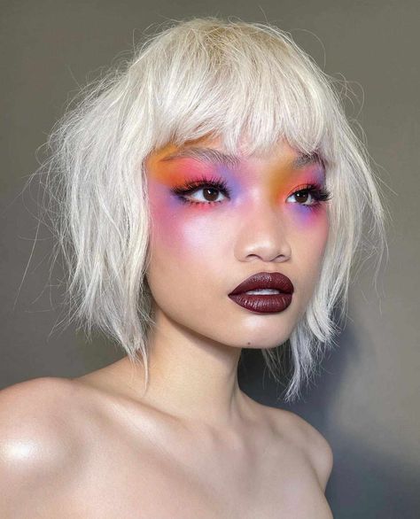 Teknik Makeup, Pastel Eyeshadow, Mekap Mata, Drag Make-up, Neon Makeup, Bright Makeup, Smink Inspiration, Creative Eye Makeup, Creative Makeup Looks