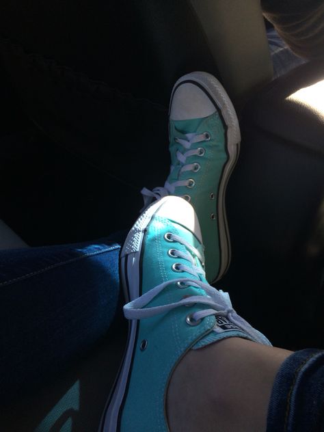 loving turquoise converse Turquoise Converse, Chuck Taylor Sneakers, Chucks Converse, Chuck Taylors, Converse Sneaker, Converse, Turquoise, Boots, Sneakers