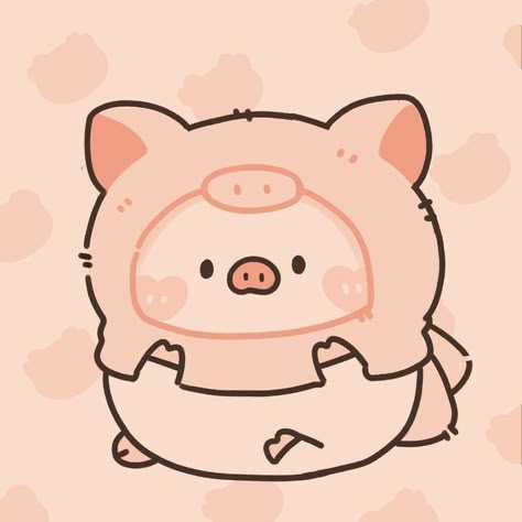 Pig Pictures, Pig Drawing, Pig Wallpaper, Baby Animal Drawings, Pig Art, Pig Cartoon, Chibi Anime Kawaii, Cute Food Drawings, Cute Piggies