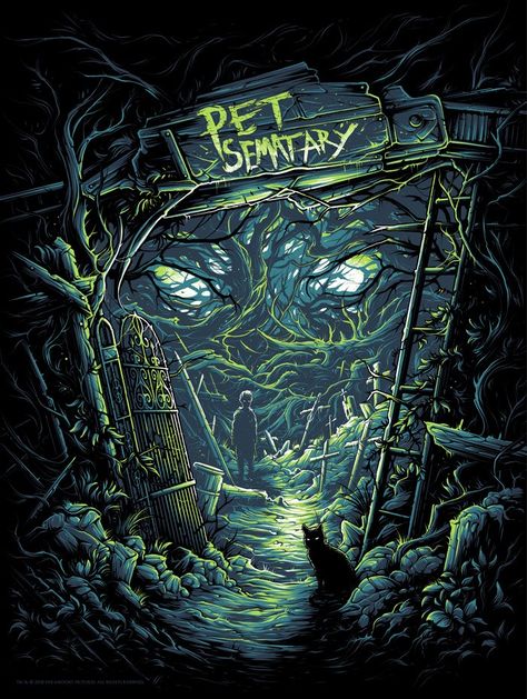 Horror Movie Poster Art : "Pet Sematary" 1989 by Dan Mumford Dan Mumford, Horror Vintage, Pet Sematary, Horror Artwork, Horror Posters, Horror Movie Art, Horror Icons, King Art, Horror Movie Posters