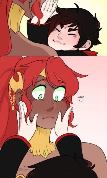 Rwby Pyrrha, Rwby Funny, Red Like Roses, Rwby Ships, Rwby Characters, Rwby Comic, Team Rwby, Rwby Fanart, Rwby Anime