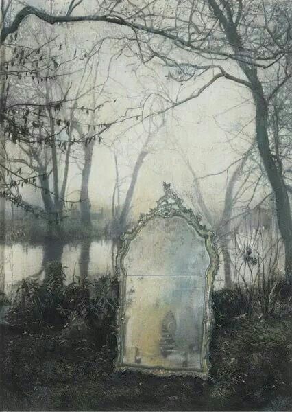 동화 삽화, Through The Looking Glass, A Mirror, Honeydew, Pics Art, Enchanted Forest, Birdhouse, Fantasy World, Belle Photo