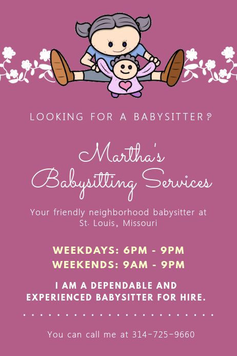 Babysitting Posters Ideas, Babysitting Posters, Babysitting Hacks, Babysitting Flyers, Babysitting Activities, Microsoft Word Free, Posters Ideas, Baby Sitting, Online Poster