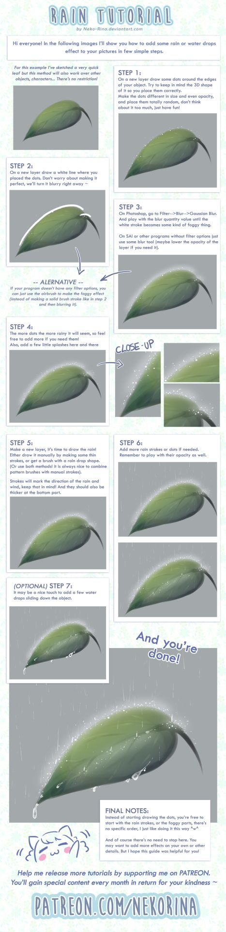 Rain Tutorial, Tutorial Sobre Arte Digital, Pens For Bullet Journaling, Drawing Guides, Illustration Styles, Color Pencils, Coloring Tutorial, Digital Painting Tutorials, Poses References