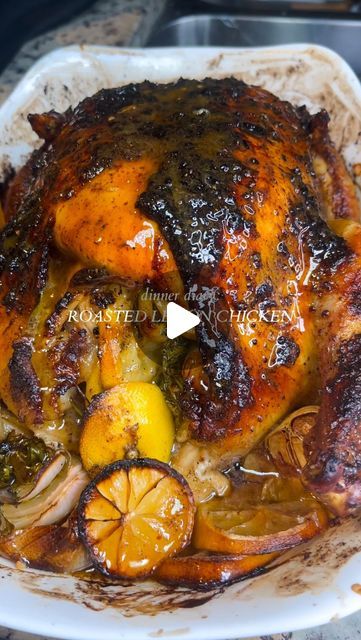 Roasted chicken recipe below 👇🏾:

Ingredients:
- 1 whole chicken (5-7lbs) video features a 6.5 lb chicken
- 2 sticks of unsalted bu... | Instagram Roasted Chicken Recipe, Chicken Lemon, Lemon Butter Chicken, Bon Apetit, Chicken Recipies, Chicken Entrees, Oven Roasted Chicken, Under The Skin, Roast Chicken Recipes