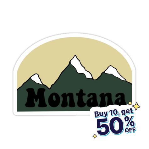 Decorate laptops, Hydro Flasks, cars and more with removable kiss-cut, vinyl decal stickers. Glossy, matte, and transparent options in various sizes. Super durable and water-resistant. Montana state design, perfect for a souvenir or a sticker of your home state! State Design, Montana State, Design Sticker, Montana, Sticker Design, Decorate Laptops, Vinyl Decal Stickers, Kiss Cut, Vinyl Sticker