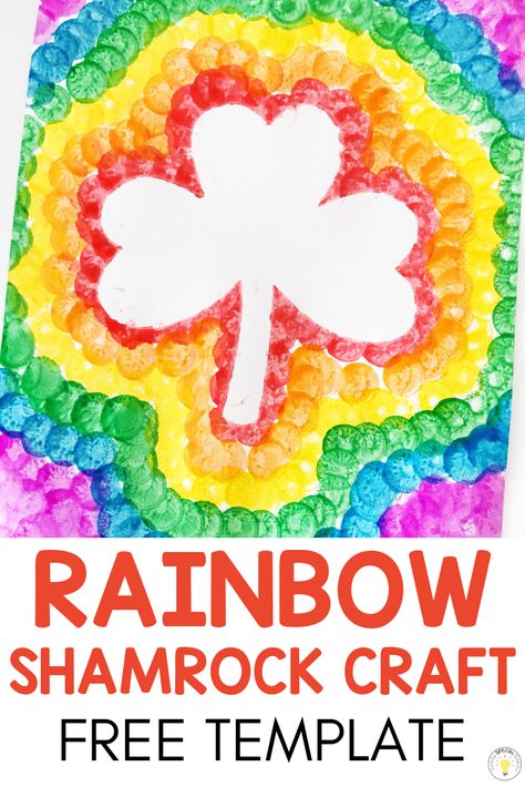 Need some rainbow inspiration for St Patricks Day in the classroom? Check out these fun St Pattys crafts, literacy, math, and sensory activities that are perfect for toddlers, preschool, and kindergarten students. Free template and step by step directions Rainbow Inspiration, Shamrock Craft, Saint Patricks Day Art, St Patrick's Day Activities, March Crafts, St Patricks Crafts, St Patricks Day Crafts For Kids, St Patrick Day Activities, St Patrick's Day Crafts