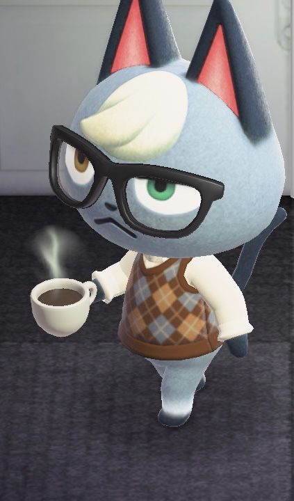 Raymond Acnh, Animal Crossing Raymond, Raymond Animal Crossing, Animal Crossing Cats, Cartoon Video Games, Animal Crossing Characters, Animal Crossing Villagers, Character Collection, Drawing Base