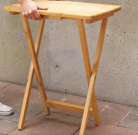 Repurpose Tv Trays, Tv Trays Ideas, Tray Table Makeover, Wooden Tv Trays, Whole Cauliflower, Tv Dinner Trays, Tire Table, Butler Table, Big Family Dinner