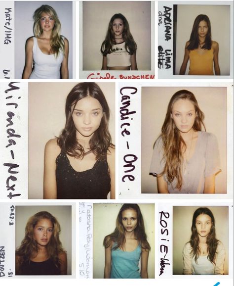 Victoria Secret Aesthetic Modeling, 90's Victoria Secret Models, Victoria Secret Super Model 2000s, Vs Models Aesthetic Backstage, Adriana Lima Edited Photo, Vs Models Aesthetic, Model Digitals, Model Polaroids, Models Wanted