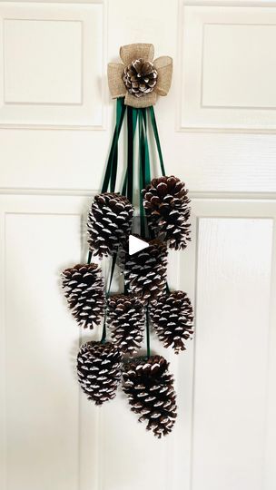 3.1K views · 7K reactions | ℂ𝕙𝕣𝕚𝕤𝕥𝕞𝕒𝕤 𝕚𝕟 𝕁𝕦𝕝𝕪 𝕋𝕀ℙ 3.

Christmas Pinecone Door Hanger  ideas. 

Love Love Christmas!!🎄🎄🎁

#christmasinjuly #christmasornaments #christmas #christmasdecor #ideas #craft #trending #reels #handmade #artesanato #natal | 𝐒𝐮𝐳𝐢 / 𝐇𝐚𝐧𝐝𝐦𝐚𝐝𝐞 * 𝐃𝐈𝐘𝐬 * 𝐅𝐚𝐛𝐫𝐢𝐜 𝐅𝐥𝐨𝐰𝐞𝐫𝐬 | Michael Bublé · Holly Jolly Christmas Door Hanger Ideas, Christmas Pinecones, Pinecone Crafts Christmas, Pinecone Christmas, Hanger Ideas, Holly Jolly Christmas, Trending Reels, Xmas Deco, Pine Cone Decorations