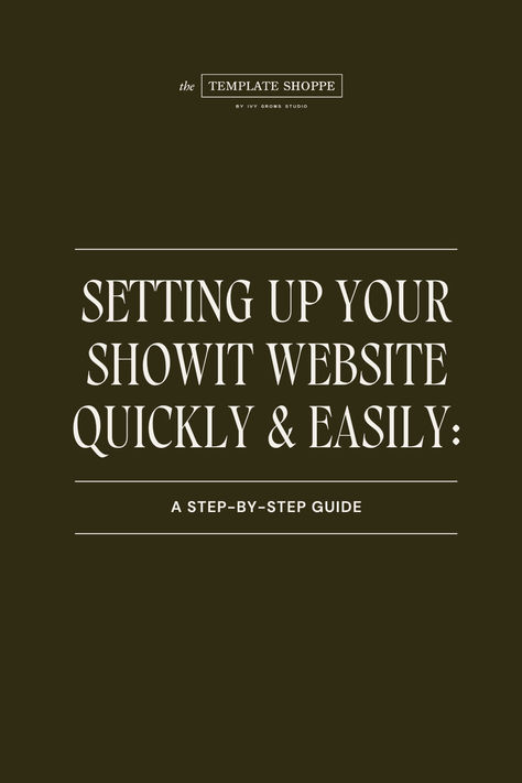 Ready to launch a stunning website that captures your brand's essence? Follow our easy step-by-step guide to setting up your Showit website. From choosing a template to going live, we cover everything you need to create a site that stands out and attracts high-end, dream clients. Read the full blog post at the link! #showit #websitesetup #designyourwebsite #showittemplates #websitetemplates #websitetips #biztips Online Course Website Design, Showit Portfolio Template, Showit Blog Template, Website Setup, Showit Template, Showit Website Template, Dream Clients, Website Tips, Website Making