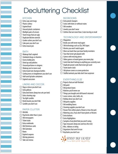 Declutter Your Home Checklist, Decluttering Checklist, Home Checklist, Declutter Checklist, Expired Food, Natural Cleaning Recipes, Household Binder, Organization Board, Homemade Cleaning Solutions