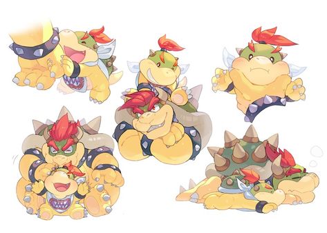 Bowser Jr, Mario Fan Art, Super Mario Games, Super Mario And Luigi, Jr Art, Nintendo Characters, Super Mario Art, Super Mario Brothers, Mario Art