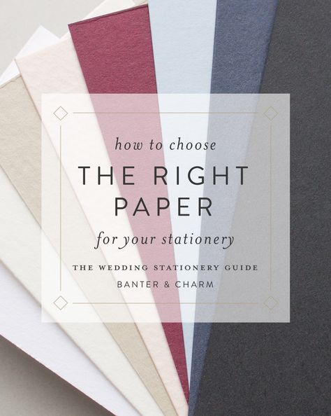 Paper is one of those things that seems simple until you need to pick just one. There are hundreds of thousands of types of paper: different colors, materials, weights, textures, and finishes. All these characteristics impact the final look of your invitation, so it’s important to know just what you’re getting. #weddinginvitations #weddings #stationery Wedding Invitation Paper Types, Customer Appreciation Gifts, Types Of Paper, Travel Themed Gifts, Stationery Business, Recognition Gifts, Paper Works, Paper Bead Jewelry, Invitations Wedding