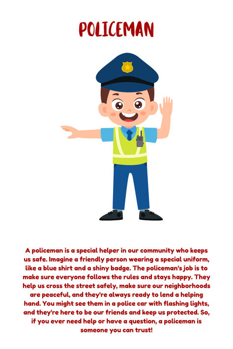 community helpers Job Activities For Kids, Professions Activities For Kids, Vocabulary For Kids, Teaching Profession, English Language Learners, Teaching Preschool, Preschool Activity, Activity For Kids, Language Learners