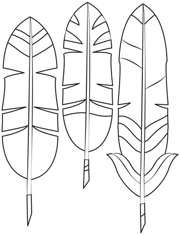 Indigenous Feather Art, Feather Template Printable Free Pattern, Beading Templates Native, Feather Template Printable Free, Feather Coloring Pages, Feather Art Projects, Indian Headband, Feather Printable, Feather Outline