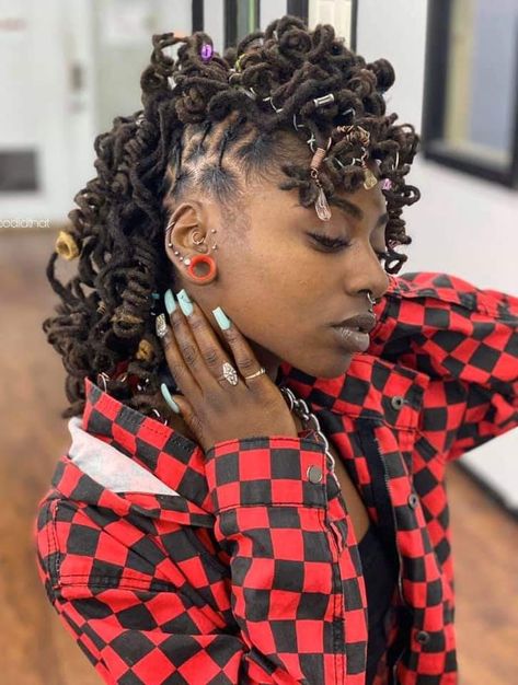 Mullet Black Women, Loc Mullet, Original Hairstyles, Sisterlocks Styles, Beautiful Black Hair, Dreadlock Styles, Birthday Hair, Black Men Hairstyles, Little Things In Life