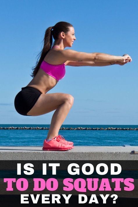 Squats are the type of exercise that can be done virtually anywhere – outside, inside, in the gym, on the mat. Now, will do them every day do you any good?  By reading this article, you can get a clear idea that answering whether or not doing squats every day will be hard. Anyhow, we’ll go into detail and cover every aspect.  #fitnessapie #workout #squatseveryday #squatsresults Squat Everyday, Basic Exercise, Benefits Of Squats, Plie Squats, Tone Arms Workout, Weighted Squats, Squats And Lunges, Lower Back Muscles, Air Squats