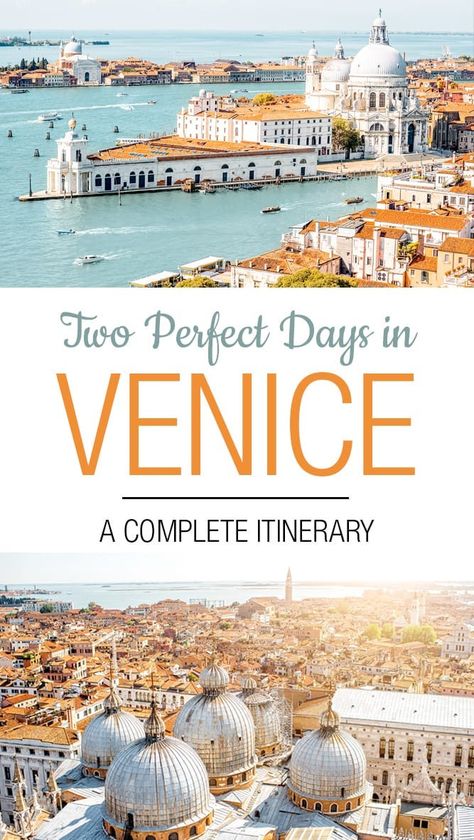 2 Days In Venice, Venice Itinerary, Italy Trip Planning, Italian Vacation, Venice Italy Travel, Venice Travel, Italy Travel Guide, Europe Vacation, European Destinations