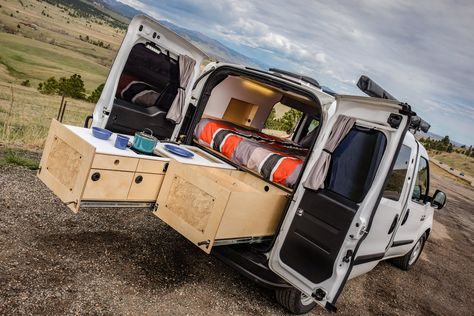 Ram Promaster City Campervan - Contravans Car Camping Systems Ford Transit Custom Camper, Van Conversion Kits, Bil Camping, Astuces Camping-car, Diy Camper Van, Kangoo Camper, Minivan Camper Conversion, Kombi Motorhome, Transit Camper