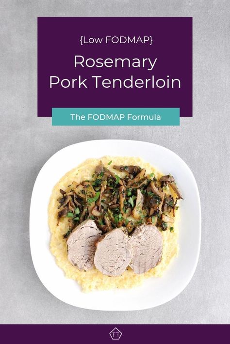 Looking for a savoury dinner idea? Check out this easy low FODMAP rosemary pork tenderloin! FODMAP Recipes | FODMAP Diet | FODMAP Diet Recipes | FODMAP Diet Dinner | FODMAP Dinner | FODMAP Dinner Recipes | Pork Tenderloin | Pork Dinner | Roasted Pork | Roasted Pork Tenderloin #lowfodmap #glutenfree #dinner #pork www.fodmapformula.com Rosemary Pork Tenderloin, Tenderloin Pork, Fodmap Dinner, Fodmap Meals, Easy Low Fodmap, Fodmap Recipes Dinner, Dinner Pork, Low Fodmap Recipes Dinner, Low Fodmap Diet Recipes