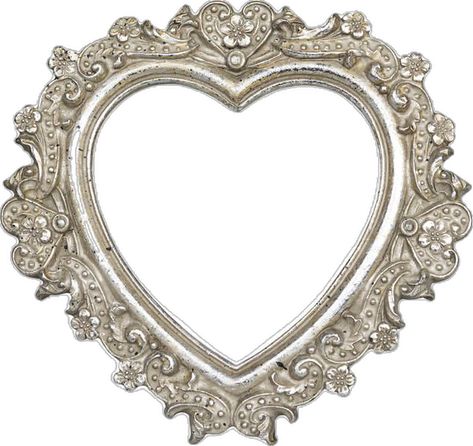 Heart Picture Frame, Scrapbook Overlay, Heart Collage, White Overlay, Image Overlay, Digital Collage Art, Old Picture Frames, Scrapbook Printing, Frame Border Design