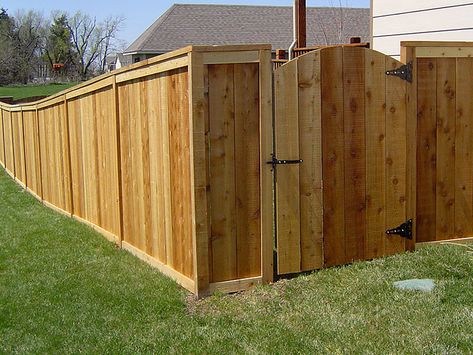 Wood Privacy Fences in Wichita - Reddi Fence Fence Construction, Wood Privacy Fence, Wood Fences, Fence Pickets, Privacy Fences, Building A Fence, Privacy Fence, Wooden Fence, Wood Fence