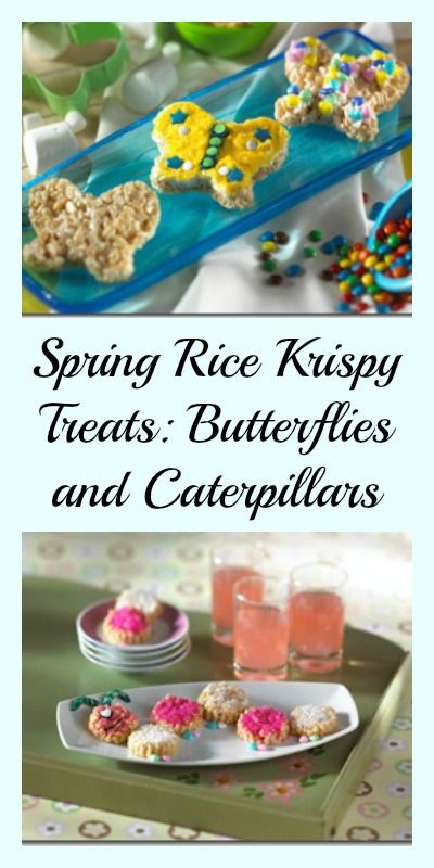 Butterflies and Caterpillars Birthday Party: Butterfly Rice Krispy Treats - Sweet Party Place Birthday Party Butterfly, Party Rice, Butterfly Snacks, Rice Crispy Treats Recipe, Rice Treats, Kids Birthday Party Food, Watermelon Theme, Watermelon Birthday Parties, Food Rice