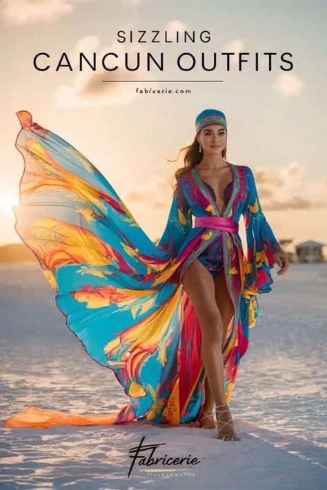 17 Sizzling Cancun Outfits That'll Make You Pack Now - Fabricerie Outfits For Cancun, Cancun Outfits Vacation, Cancun Outfits, Outdoor Outfits, Colorful Romper, Tropical Print Maxi Dress, Fabulous Outfits, Multiple Outfits, Comfortable Walking Shoes