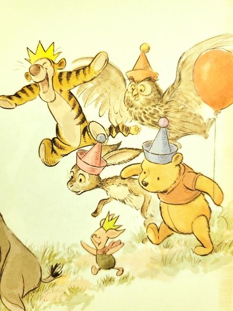 Vintage Winnie The Pooh Art, Pooh Bear Illustration, Winnie The Pooh Wallpaper Vintage, Winnie The Pooh Fanart, Classic Winnie The Pooh Images, Winnie The Pooh Old Style, Winnie The Pooh Poster Vintage, Old Winnie The Pooh, Winnie The Pooh Aesthetic