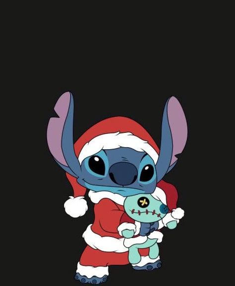 Merry Christmas Stitch, Stitch Merchandise, Toothless And Stitch, Christmas Stitch, Lilo And Stitch Drawings, Cute Disney Drawings, Christmas Wallpaper Backgrounds, Stitch Drawing, Disney Collage