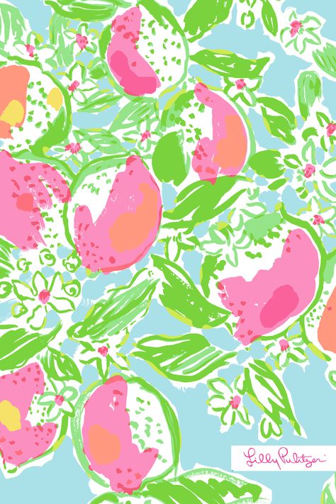 Lilly Pulitzer Mobile Wallpaper: Pink Lemonade Lilly Pulitzer Iphone Wallpaper, Lemonade Wallpaper, Lily Pulitzer Wallpaper, Disco Lemonade, Brush Flower, Retro Florida, Wallpaper Dress, Lemonade Birthday, Lilly Prints