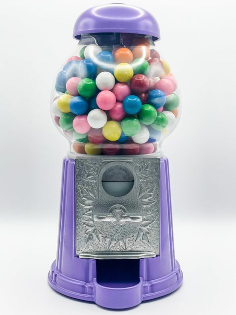 Gumball Dreams Gumball Machine & Candy Dispenser - Light Purple – GumballDreams Gum Machine, Hello Kitty Bedroom, Bubble Gum Machine, Nostalgic Candy, Room Aesthetics, Candy Dispenser, Free Stuff By Mail, Gumball Machine, Purple Lilac