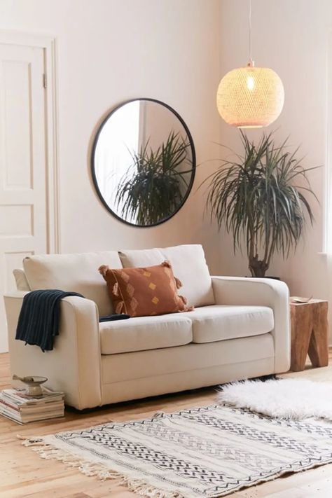 Urban Living Room Design, Urban Outfitters Furniture, Urban Living Room, Furnitur Ruang Keluarga, Sleeper Sofas, Small Sofa, Convertible Sofa, Space Saving Furniture, Tiny Living