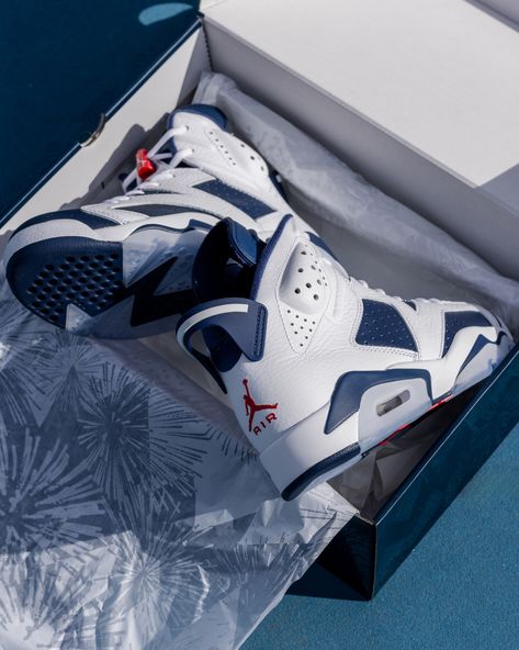 Originally worn by Michael Jordan in 1992 at the Barcelona Olympics when the USA won their first Gold as the Dream Team - the Air Jordan 6 “Olympic” re-release features premium navy leather, icy outsoles and the iconic lace locks in a deep red ❄🏅 Mens sizes US7-13 (including some halves) drop online Thursday 8th August at 12am AEST. Any remaining pairs will be available in store the same day! laced.com.au - 199 Elizabeth St, Brisbane City #nike #aj6 #parisolympics #olympics2024 #olympics ... Jordan 6 Olympic, The Dream Team, Brisbane City, Air Jordan 6, Jordan 6, Navy Leather, Michael Jordan, Dream Team, The Dream