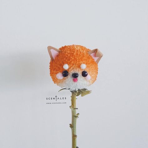 Pom Pom Bouquet, Animal Flower Arrangements, Pom Pom Flower, Korean Crafts, Man Bouquet, Pom Flowers, Baby Deco, Pom Pom Flowers, Money Flowers