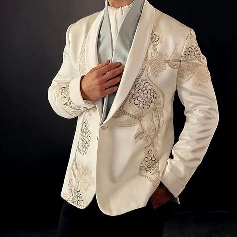 https://www.perniaspopupshop.com/jatin-malik-dirty-ivory-embroidered-tuxedo-set-jmcc092290.html Jatin Malik, Embroidered Tuxedo, Lace, On Instagram, Quick Saves, Instagram