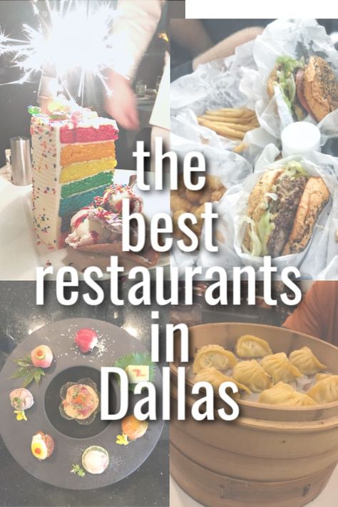 The Ultimate List of the Best Restaurants in Dallas Dallas Texas Restaurants, Dallas Downtown, Downtown Dallas Texas, Restaurants For Birthdays, Dallas Food, Dallas Travel, Texas Restaurant, Dallas Restaurants, Dinner Places