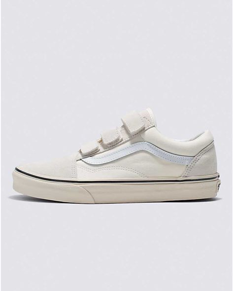 Vans | Old Skool V Marshmallow/Turtledove Shoe Vans Shoes Fashion, Vans Shoes Women, Cute Vans, Homecoming Shoes, Vans Suede, Old School Vans, Trending Womens Shoes, Girls Heels, Cute Nikes