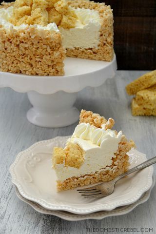 Marshmallow Cheesecake, Rice Krispy, Bake Cheesecake, Rice Crispy Treats, Crispy Treats, Rice Krispie Treats, No Bake Cheesecake, Rice Krispie, Krispie Treats