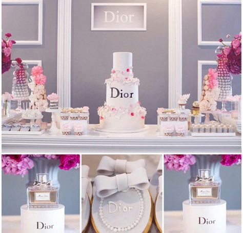 Dior theme party Bday Games, Coco Chanel Party, Women Party Ideas, Girly Party Ideas, Chanel Birthday, Chanel Party, Girly Party, Baby Dior, Owl Baby Shower