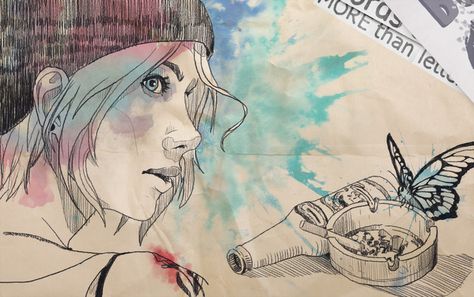 Chloe (Max's journal style) by Alyzian Fb Pfp, 0 Aesthetic, Life Is Strange Fanart, Life Is Strange 3, Game Pad, Chloe Price, Life Is Strange, Video Game Art, New Wall