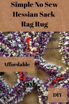 Diy Rug Ideas, Make A Rag Rug, Rug Hooking Tutorial, Rag Rug Diy, Rag Rug Tutorial, Rug Hooking Designs, Burlap Rug, Braided Rug Diy, Braided Rag Rugs