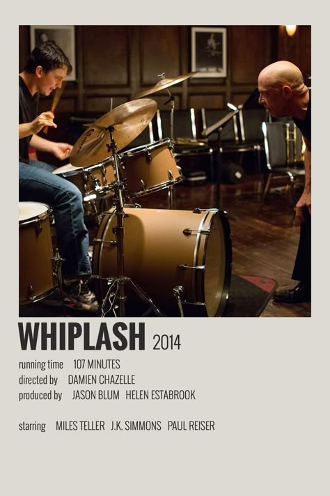 Whiplash Movie Poster, Whiplash Movie, J K Simmons, Indie Movie Posters, Damien Chazelle, Classic Films Posters, Mini Posters, Iconic Movie Posters, Movie Card