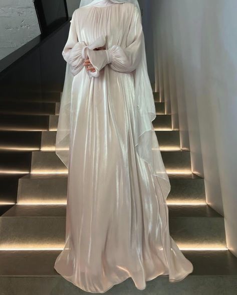 White Abaya Wedding Dress, Modest Princess Dress, Hijabi Wedding Dress, Bridal Abaya, Modest Bridal Dresses, Wedding Abaya, Muslimah Wedding Dress, Nikah Dress, Muslimah Wedding