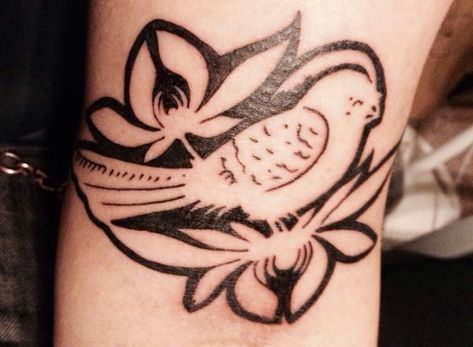 Negative Space Bayside Bird Tattoo Bayside Tattoo, Bird Tattoo, Birds Tattoo, Negative Space, Tattoos And Piercings, I Tattoo, Tatting, Piercings, Tattoos