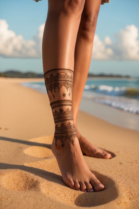 #girl Tattoes,#halloween Tattoes,#Tattoes ideas Haircut Two Block, Henna Tattoo Designs Foot, Men’s Henna, Anklet Tattoos Wrap Around, Braid On Top Of Head, Knee Henna, Henna Designs Foot, Jagua Design, Hairstyle With Long Hair