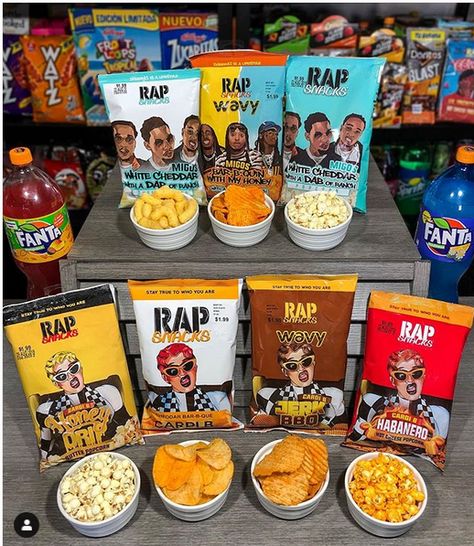 Spanish Food Puerto Rican, Slumber Party Snacks, Ranch Popcorn, Bbq Potato Chips, Rap Snacks, 43rd Birthday, Digital Typography, Bbq Potatoes, Hot Cheese