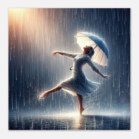 Discover the whimsical charm of our "Rainy Day Reverie" poster, where grace and fantasy converge in a stunning visual symphony. This enchanting artwork showcases a ballet dancer poised elegantly in the rain, holding a delicate umbrella that adds a touch of vintage charm to the scene. Dance Illustration, Art Ethereal, Christian Facebook Cover, Dance Artwork, Ballerina Decor, Grace Symbol, Rain Art, Ballet Art, Beautiful Images Nature